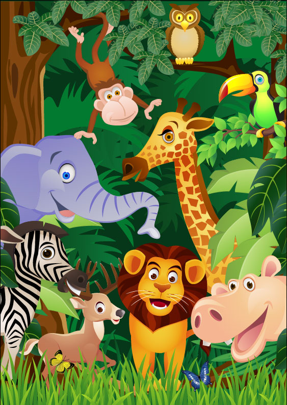 Cartoon animal 03 vector