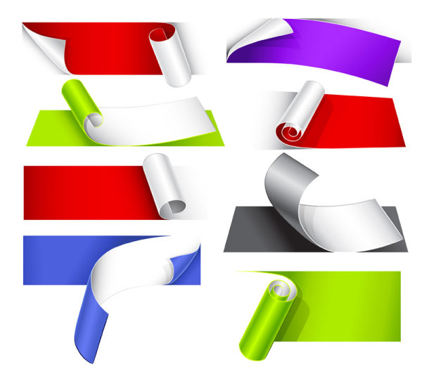 Color Stickers vector 01