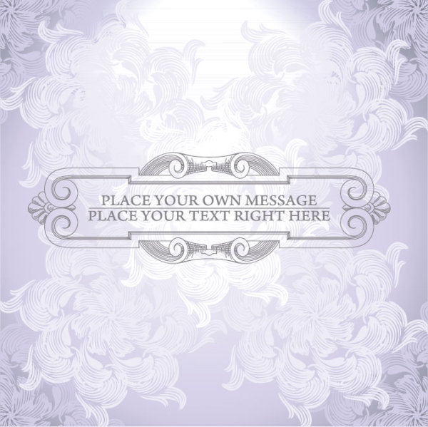 Floral  pattern Template 01 Vector