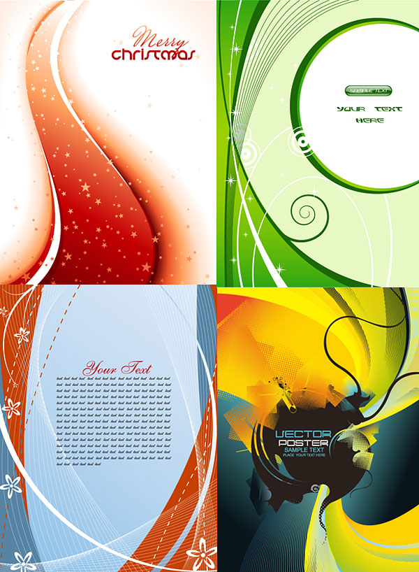 dynamic lines of the background vector art