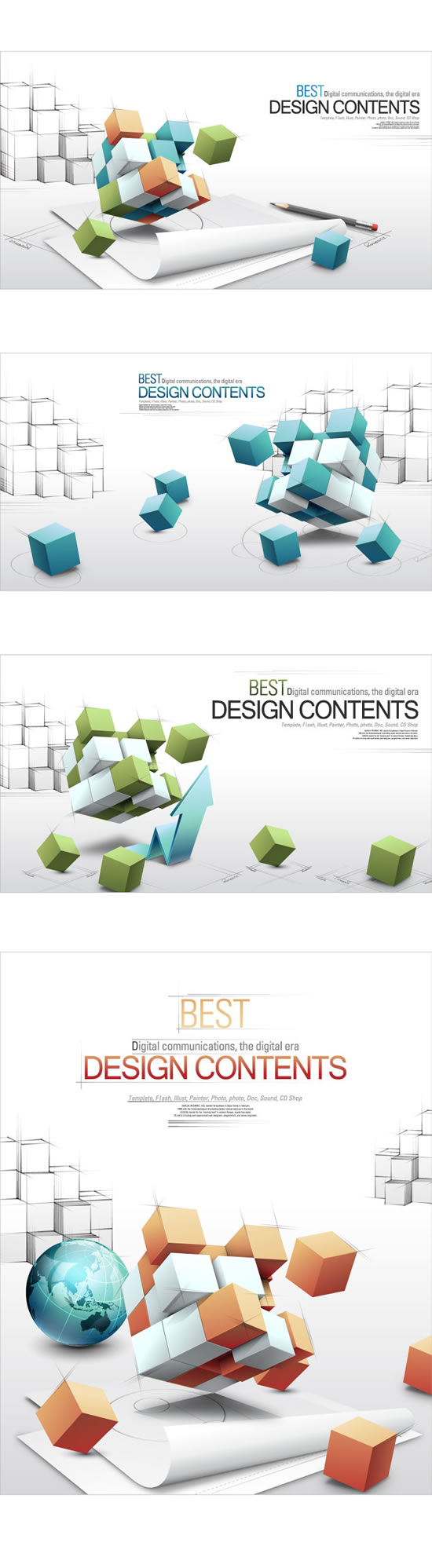 3D\s business concept