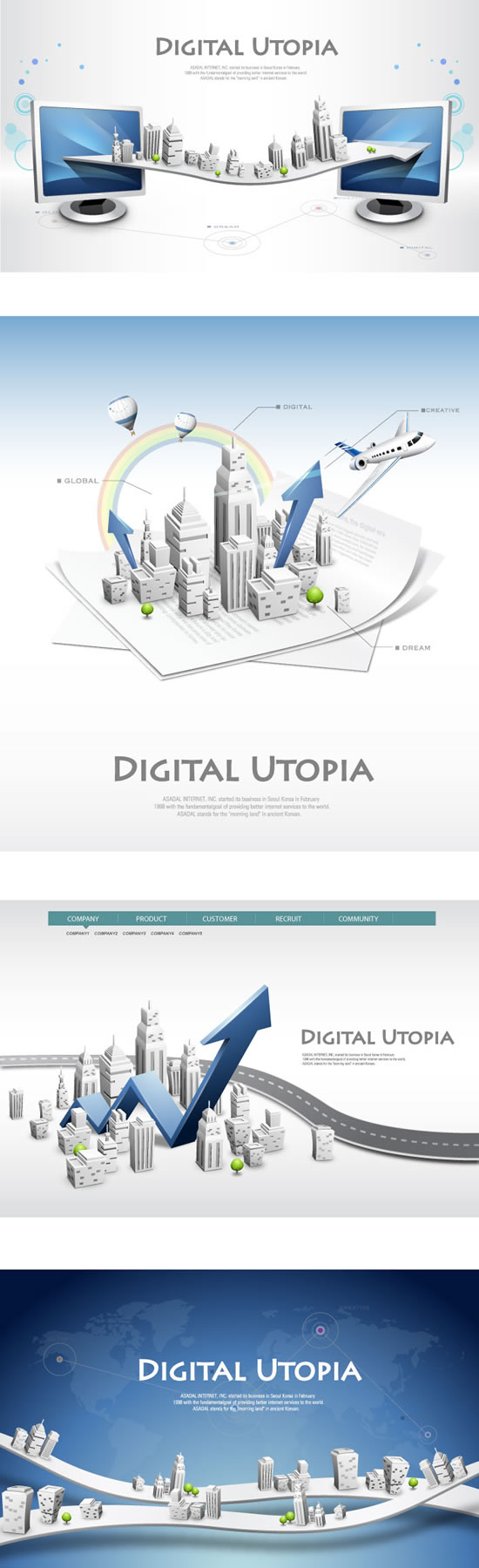 Network information business sea design vector