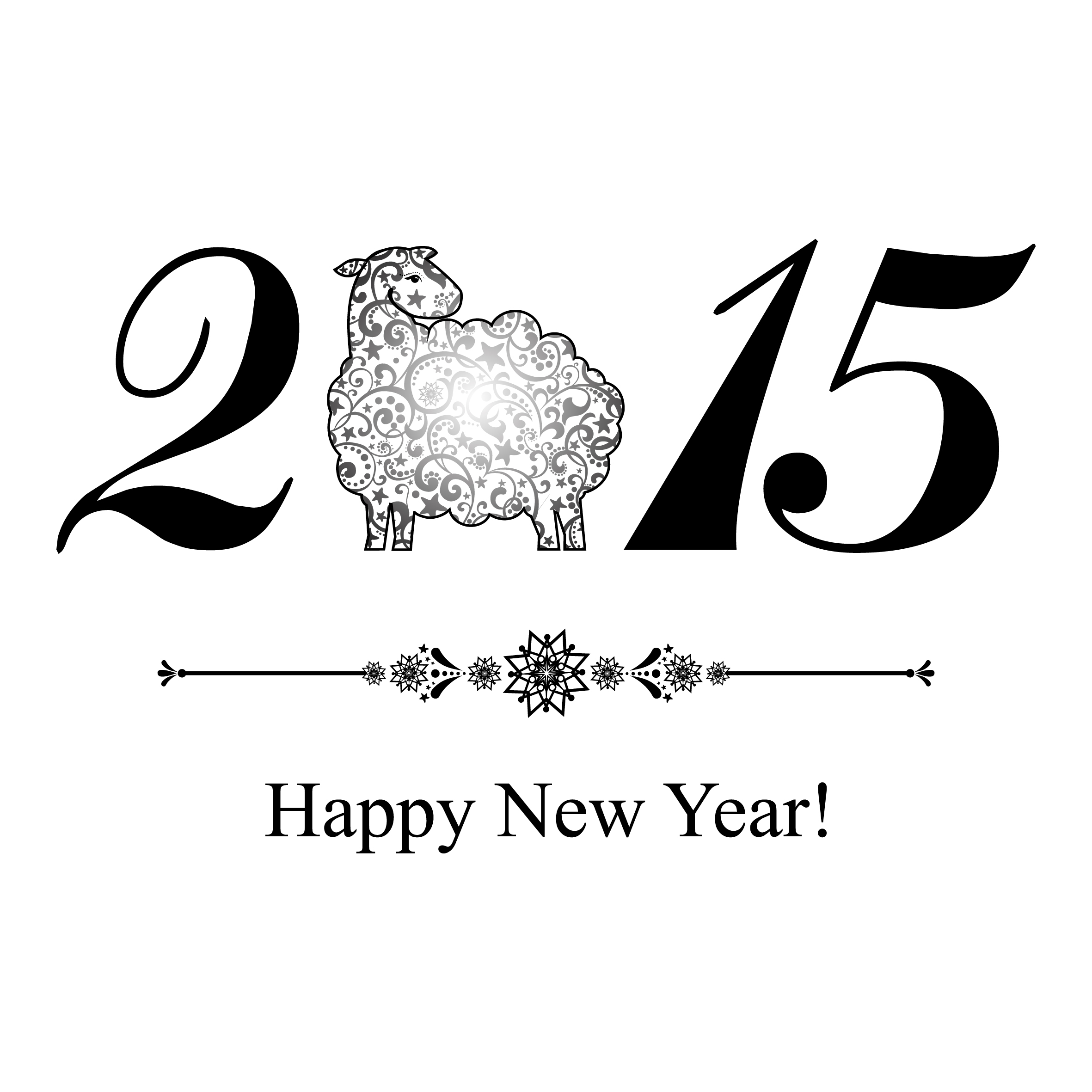 year sheep creative background 2015 