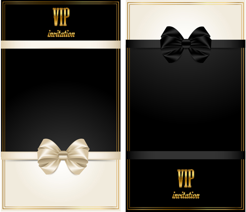 invitation card vector card bow beautiful 