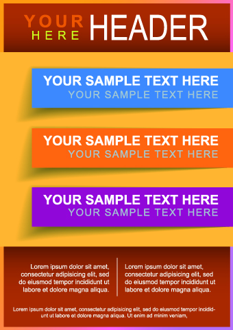 Business style brochure flyer cover design vector 05