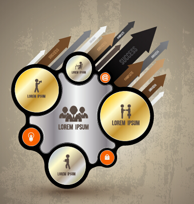 Business Infographic creative design 1980