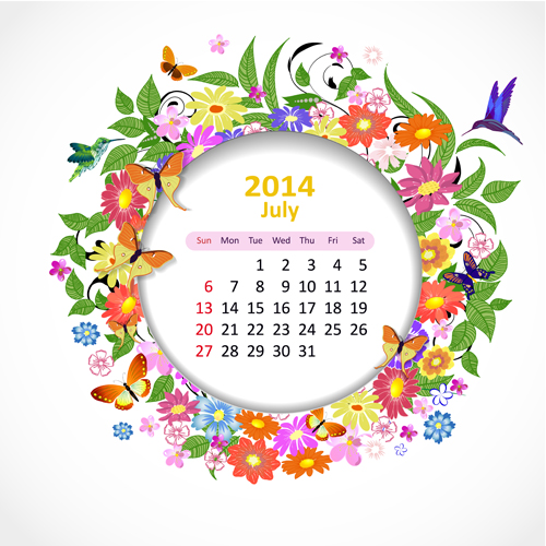 Calendar 2014 vector huge collection 54
