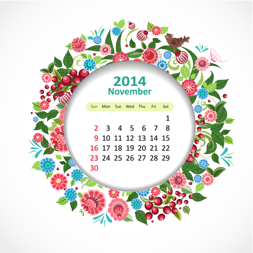Calendar 2014 vector huge collection 58
