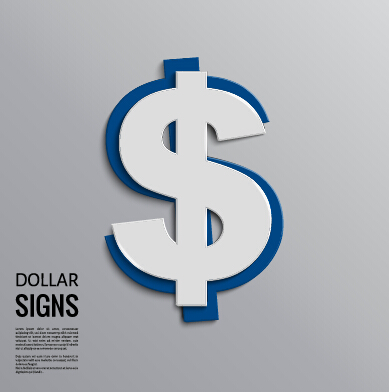 dollar signs dollar creative background vector background 