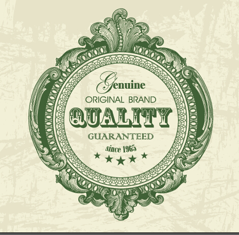 Dark green floral frame vectors 01