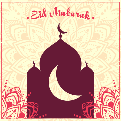 Eid ornament floral art background vector 07 Eid ornament floral art background vector 07
