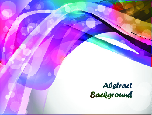 Elements of Abstract Colorful wave vector background 05