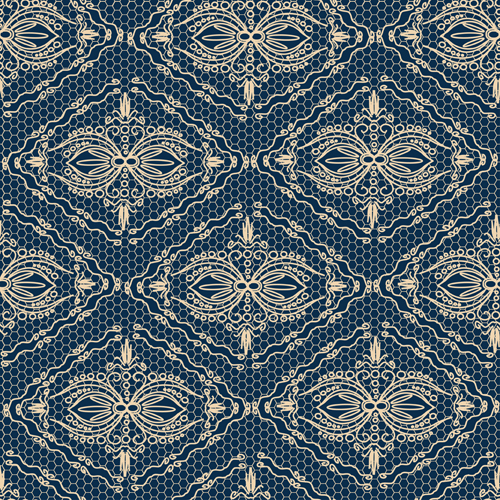 Exquisite lace pattern background 05