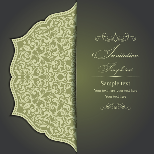 Floral Vintage backgrounds vector 02