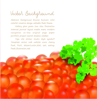 Food creative vector background 04