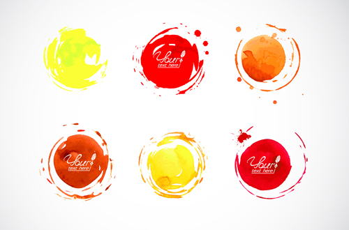 Grunge watercolor effect vector