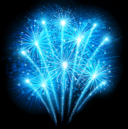 Holiday fireworks effect shiny background 05