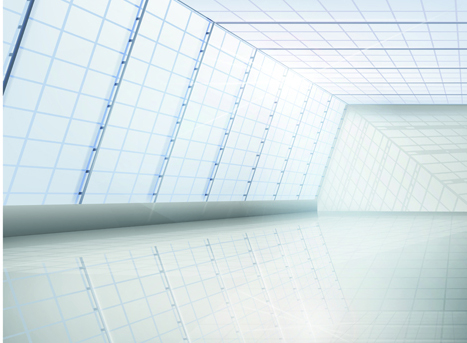 Spacious Bright of empty room vector 04