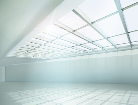 Spacious Bright of empty room vector 05