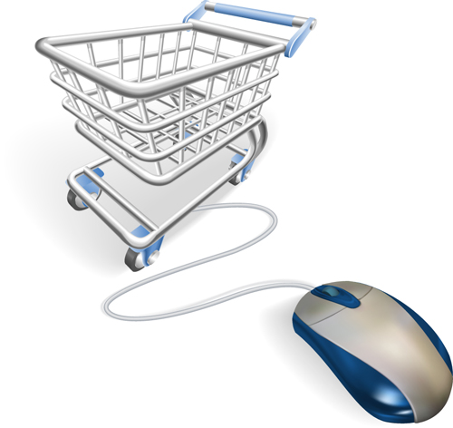 Elements of Online Shopping design vector graphic 02