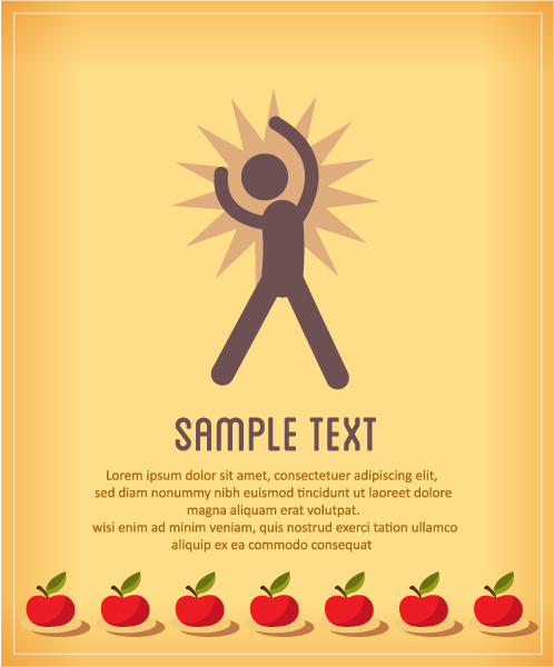 People vintage styles cover vector set 07