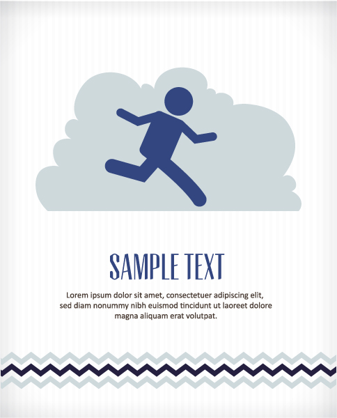 People vintage styles cover vector set 09