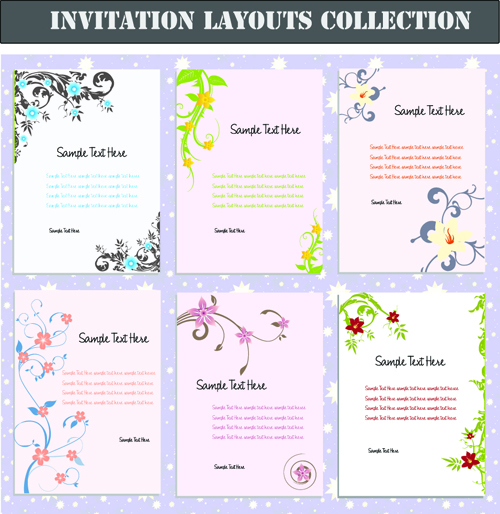 layout invitation cards card 