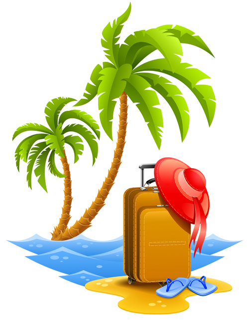 Travel design elements vector art 02