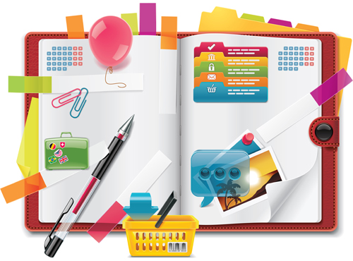 Travel design elements vector art 05