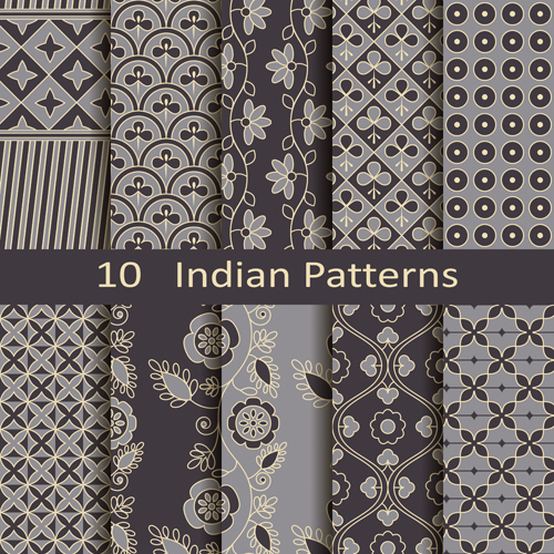 seamless Patterns pattern Indian style 