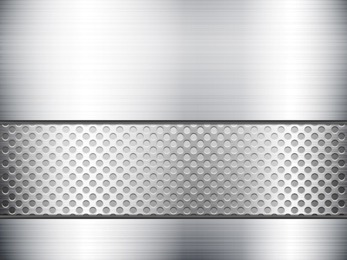 Vector set metal mesh background graphics 04