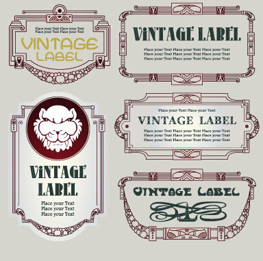 vintage label border 