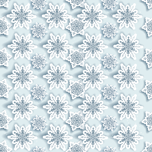 white snowflake pattern christmas 