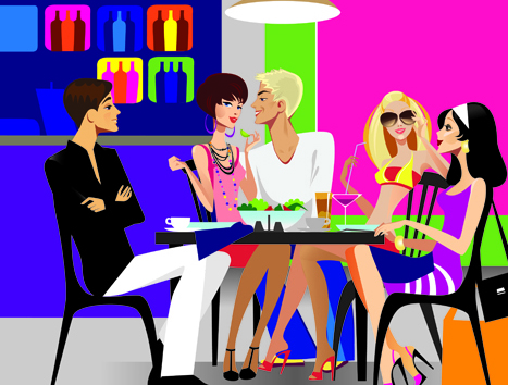 Stylish Youth design elements vector 01