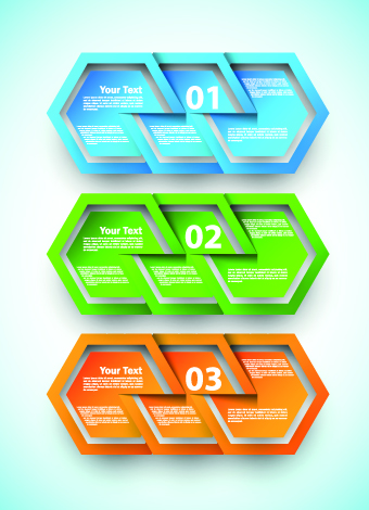 Abstract Creative banners vector set 05
