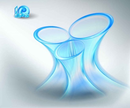 Blue light effects background vector Blue light effects background vector