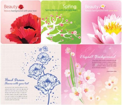 graphics flowers color background 