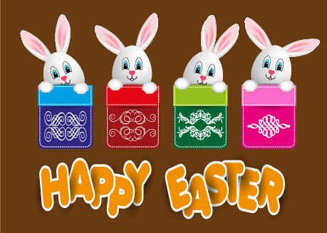 rabbit lovely holiday easter background 