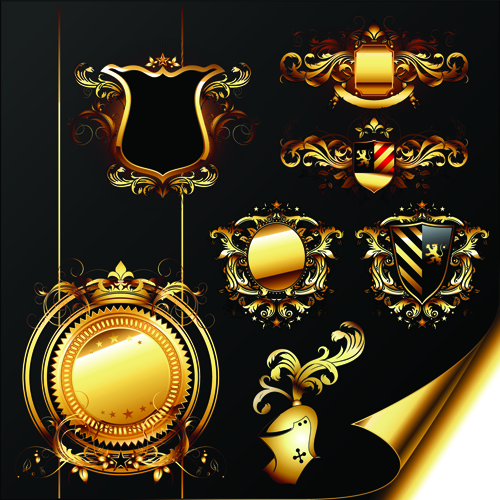 ornaments ornament luxurious heraldic golden 