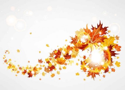 Maple leaf backgrounds vector set Maple leaf backgrounds vector set