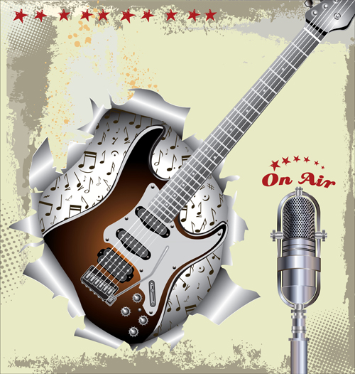 Vintage Music background 02