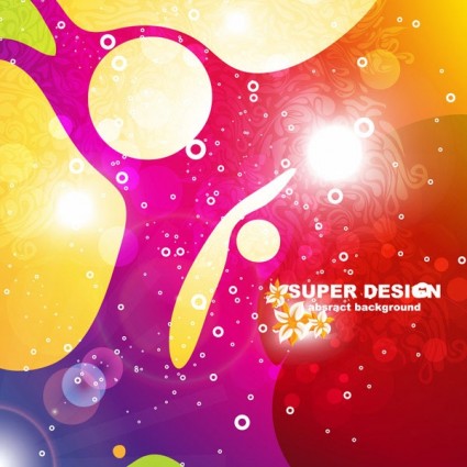 Florals with abstract shapes shiny background vector 03 Florals with abstract shapes shiny background vector 03