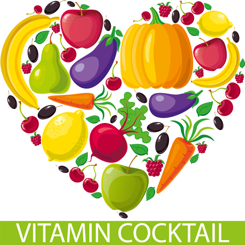 Set of Different Vegetable mix vector 04