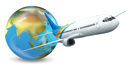 World transport design vector 01