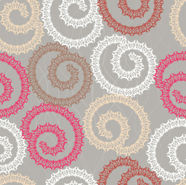 Abstract floral of Pattern vector 03