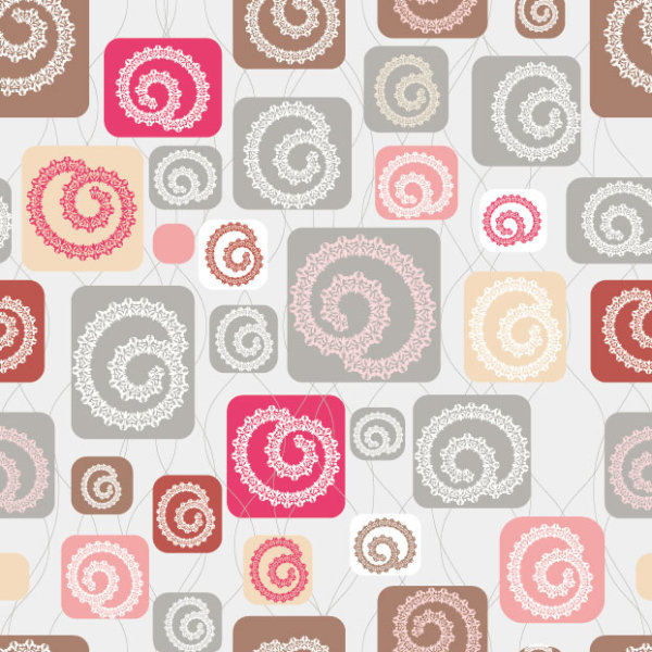 Abstract floral of Pattern vector 05