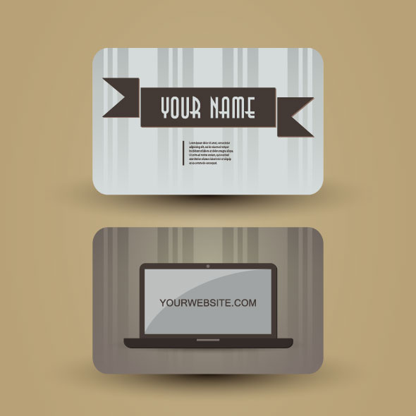 Vintage of Retro cards vector 04