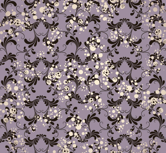 Floral background vector Set 02