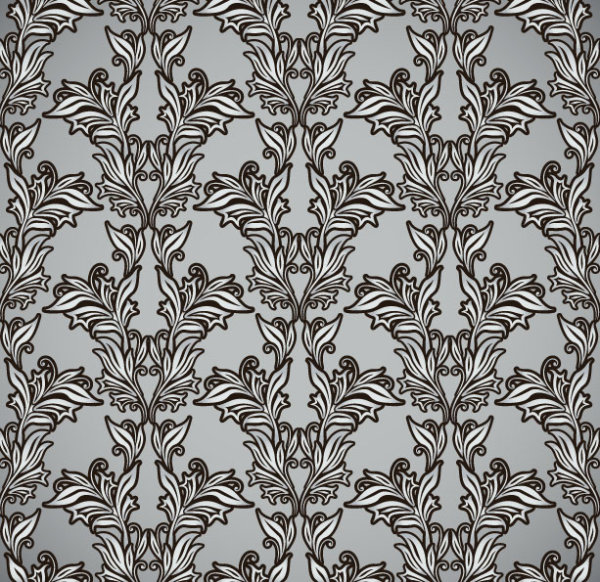 Floral background vector Set 03