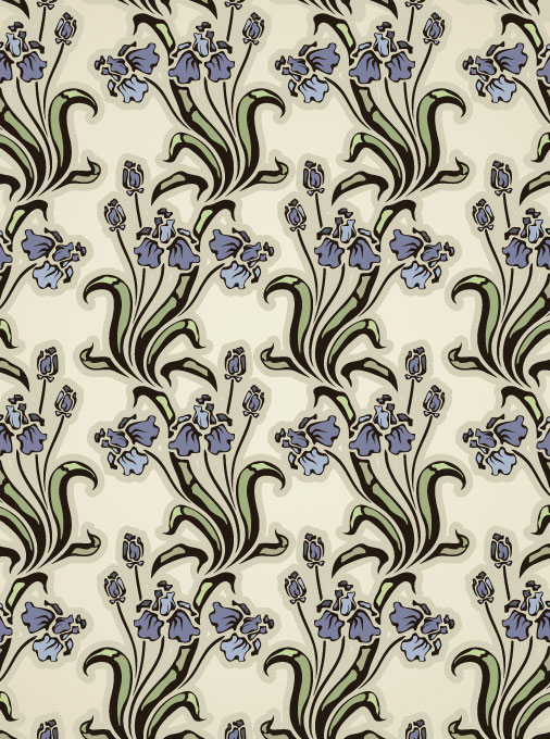 Floral background vector Set 04